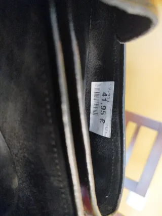 Mocasines negros con flecos talla 39