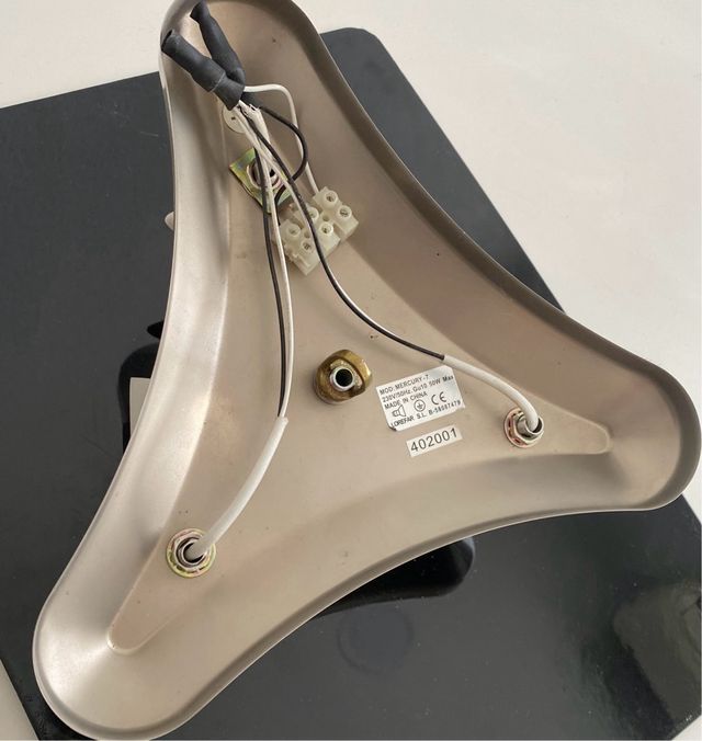 Plafón techo cromado 3 focos