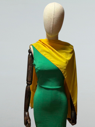 Chal capa gasa amarillo