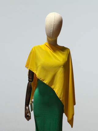 Chal capa gasa amarillo