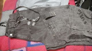 Pantalón cargo vaquero gris de Kiiko para hombre