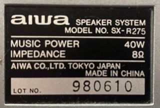 Altavoces Aiwa (2 altavoces)