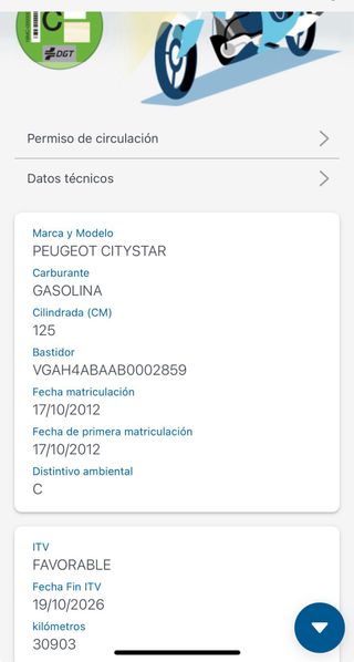 Peugeot Citystar Maxi Scooter Negra