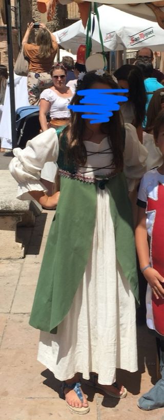 Vestido Medieval Talla 9 años