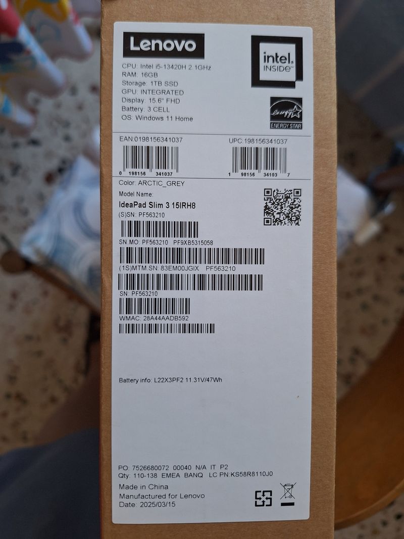 Notebook Lenovo IdeaPad Slim 3 afbeelding 6