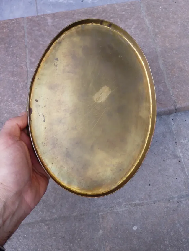 Portavasi in ottone vintage