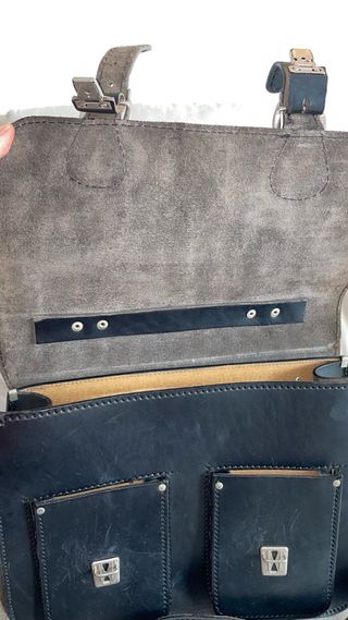 Cartella rigida pelle anni '80