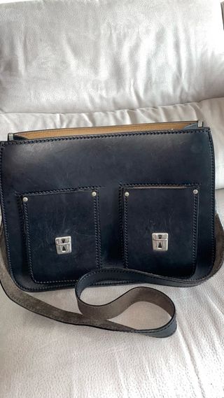 Cartella rigida pelle anni '80