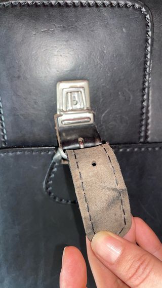 Cartella rigida pelle anni '80