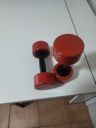 Mancuernas Rojas y Negras 4 kg