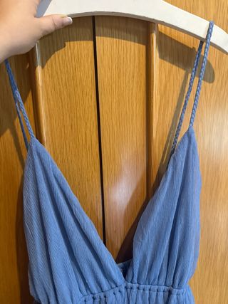 Vestido azul largo
