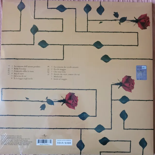 NUEVO Battiato Fleurs Vinilo Rojo Edición Limitada