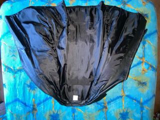 Chaqueta Piel Negra Cruzada talla 48