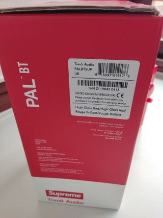 Radio Tivoli PAL BT Supreme Roja