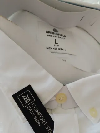 Camisa Springfield Talla L Blanca