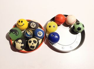 Lote de pelotas saltarinas de goma