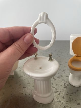 Set Baño casita de muñecas