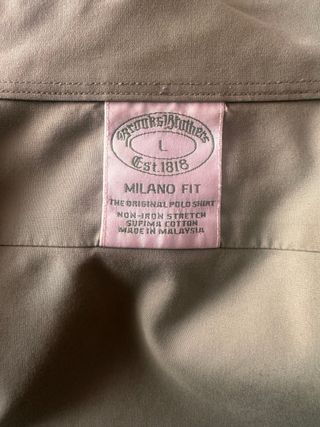 Camisa Brooks Brothers Milano Fit Talla L