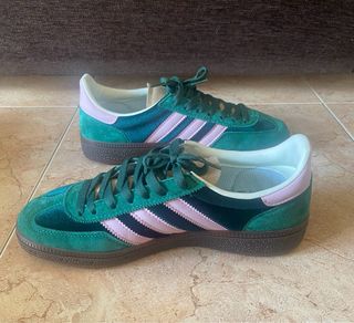 Adidas Bambas Talla 40 Verde y Rosa