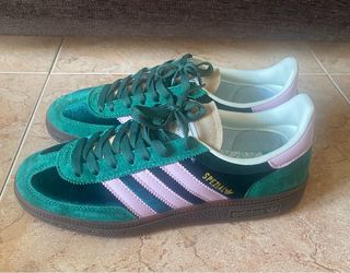 Adidas Bambas Talla 40 Verde y Rosa