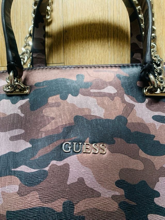 Tote Bag Guess Nuevo Cadena Plateada