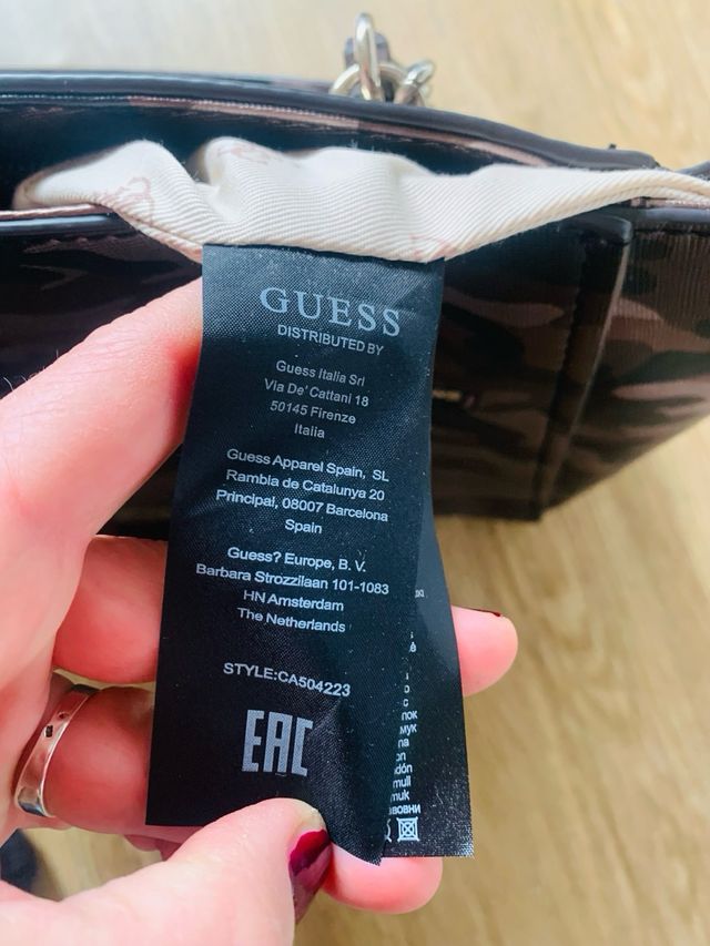 Tote Bag Guess Nuevo Cadena Plateada