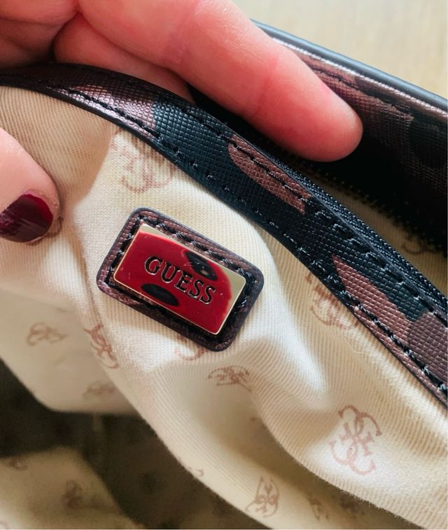 Tote Bag Guess Nuevo Cadena Plateada