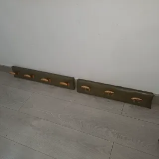 Confezione di 2 appendiabiti vintage di 100 anni