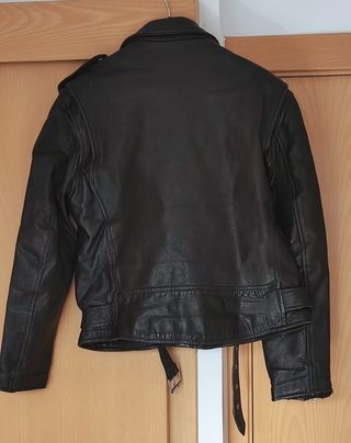 Chaqueta Biker AMI London Negra
