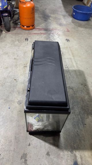 Acuario 80L Negro Transparente