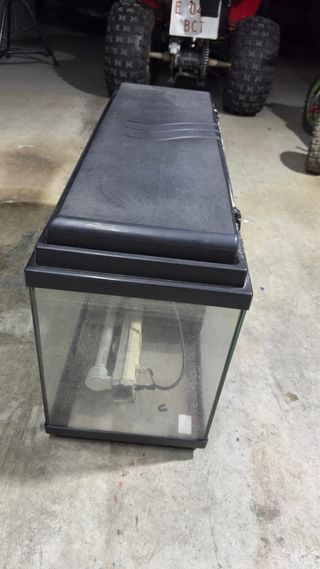 Acuario 80L Negro Transparente