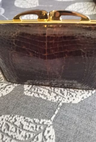 Monedero vintage piel marrón