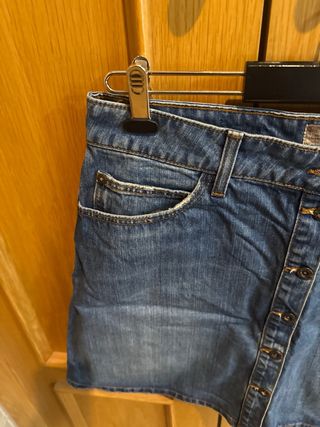 Falda vaquera Zara Basic Talla L