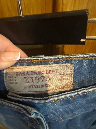 Falda vaquera Zara Basic Talla L