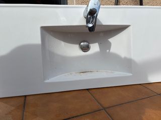 Lavabo rectangular blanco