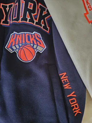 Chaqueta NBA New York Knicks Azul y Blanca