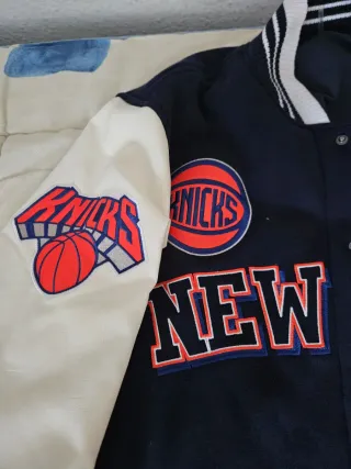Chaqueta NBA New York Knicks Azul y Blanca