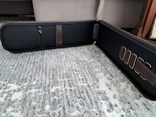 Portacorbatas de piel marrón