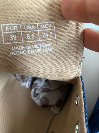 Zapatillas Vaqueras Gioseppo Azul y Dorado