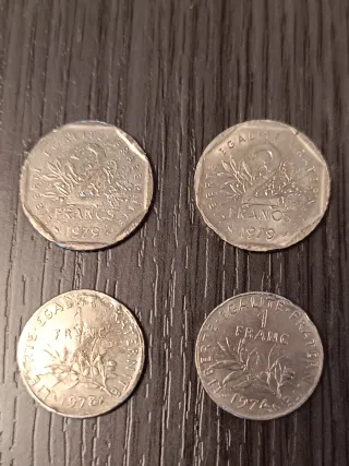 Lote Antiguas Monedas Francesas