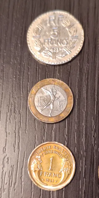 Lote Antiguas Monedas Francesas