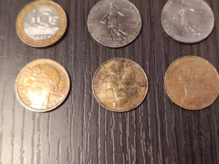 Lote Antiguas Monedas Francesas