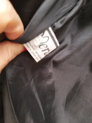 Giubbotto vera pelle vintage nero tg 52