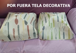2 Protectores Comida Mesa Tela