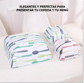 2 Protectores Comida Mesa Tela