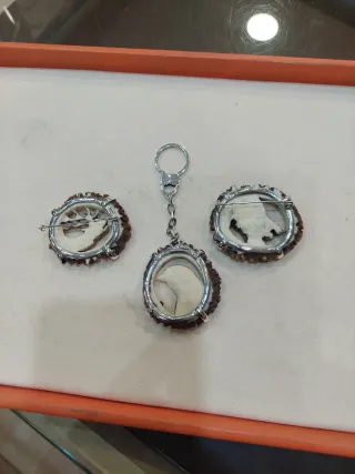 Alfiler Plata Roseta Venado