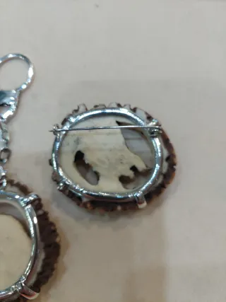 Alfiler Plata Roseta Venado