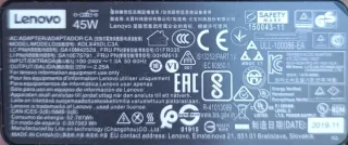 Cargador Lenovo 45W ADLX45DLC3A