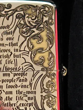 Zippo Original La Santa Biblia Fatto negli Stati Uniti