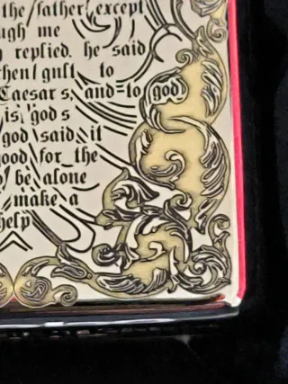 Zippo Original La Santa Biblia Fatto negli Stati Uniti